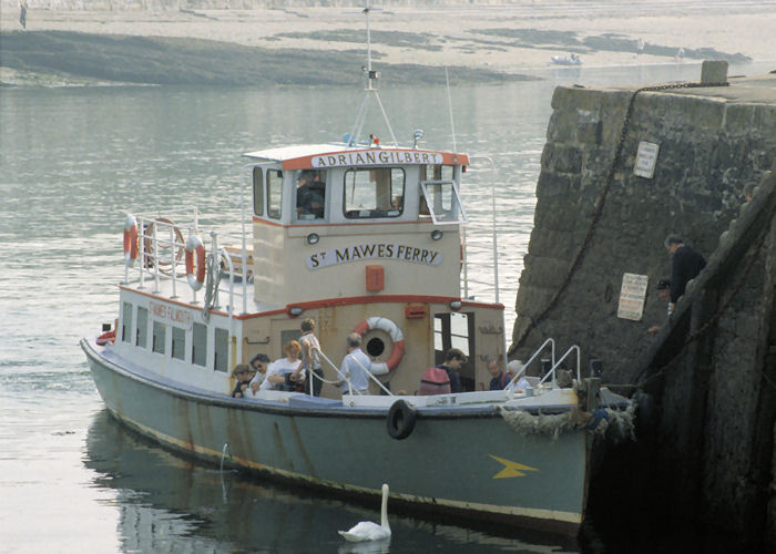 Photograph of the vessel  Adrian Gilbert pictured at St. Mawes on 28th September 1997