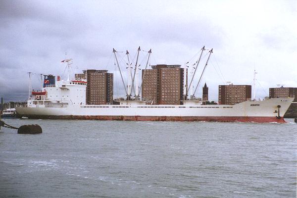 Photograph of the vessel  Adriatic pictured arriving in Portsmouth on 4th June 1994