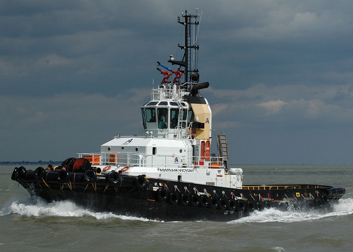 Photograph of the vessel  Adsteam Victory pictured on the River Thames on 10th August 2006