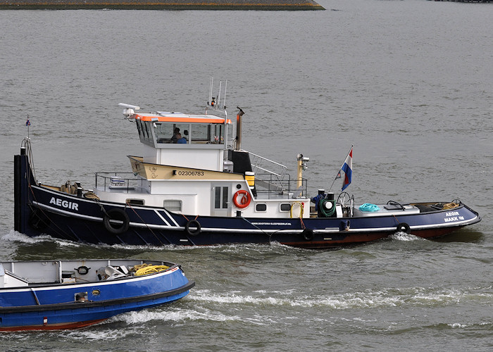 Photograph of the vessel  Aegir pictured passing Vlaardingen on 25th June 2012