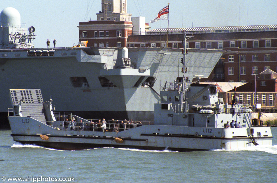 Agheila pictured arriving in Portsmouth Harbour on 7th May 1989