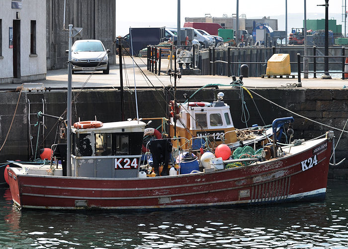 Photograph of the vessel fv Ailsa Jane pictured at Stromness on 8th May 2013