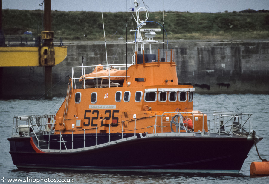 Photograph of the vessel RNLB A.J.R. & L.G. Uridge pictured at Holyhead on 31st August 1998