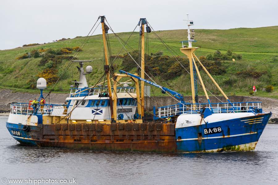 Photograph of the vessel fv Albatross  pictured arriving at Aberdeen on 29th May 2019