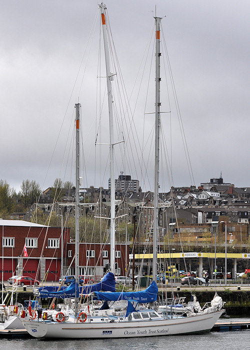 Photograph of the vessel sts Alba Venturer pictured in Victoria Harbour, Greenock on 6th April 2012