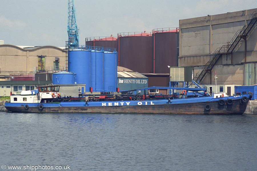 Photograph of the vessel  Albert T pictured in Huskisson Dock, Liverpool on 14th June 2003