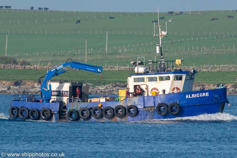 Photograph of the vessel  Albicore pictured arriving at Kirkwall on 16th May 2024