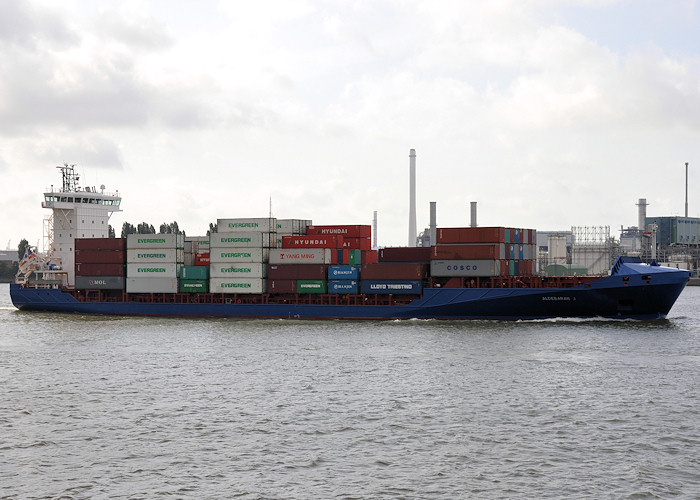 Photograph of the vessel  Aldebaran J pictured passing Vlaardingen on 23rd June 2012
