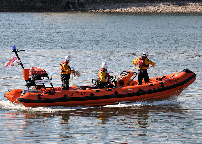 Photograph of the vessel RNLB Alexander Cattanach pictured at Aberdeen on 14th September 2013