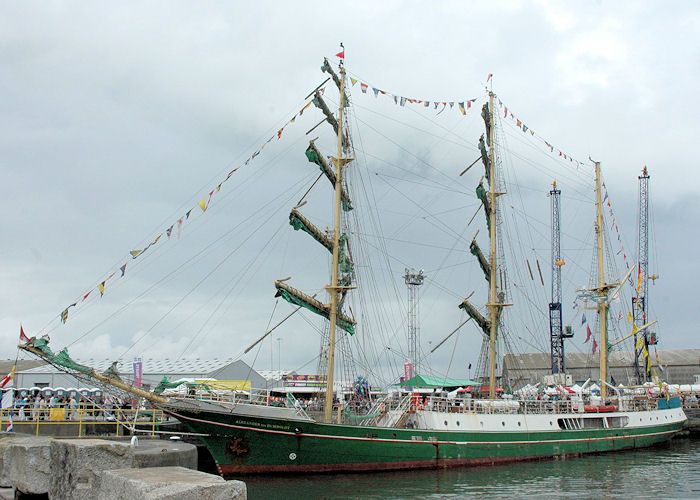 Photograph of the vessel  Alexander von Humboldt pictured at the Tall Ship Races, Hartlepool on 7th August 2010