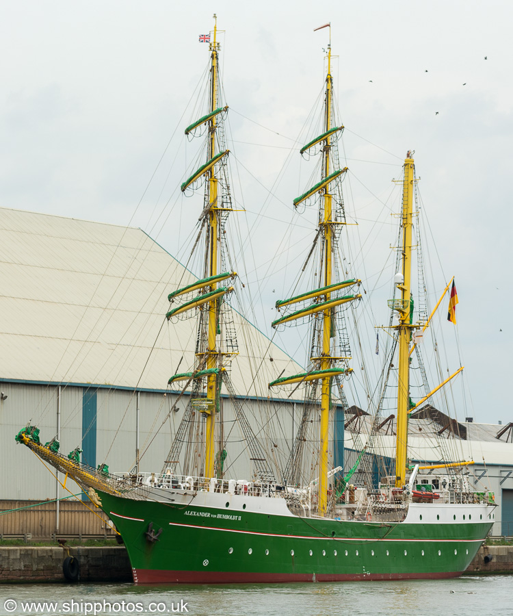 Photograph of the vessel  Alexander von Humboldt II pictured in Huskisson Branch Dock No.3, Liverpool on 3rd August 2019