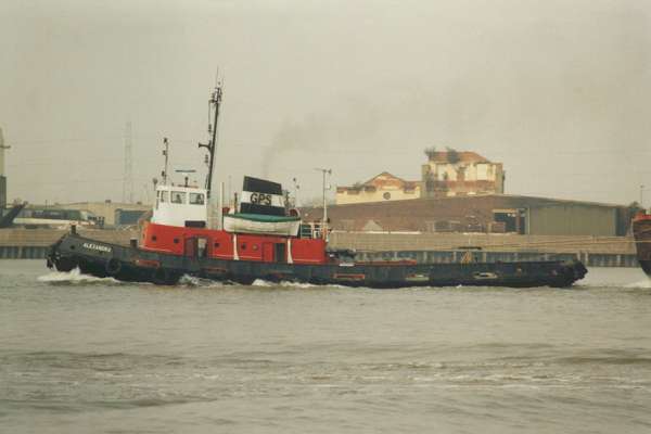 Photograph of the vessel  Alexandra pictured passing Woolwich on 13th May 1998