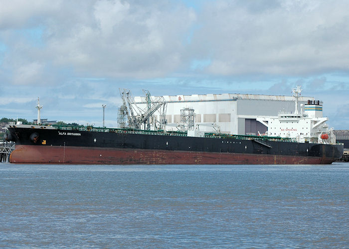 Photograph of the vessel  Alfa Britannia pictured at Tranmere on 31st July 2010