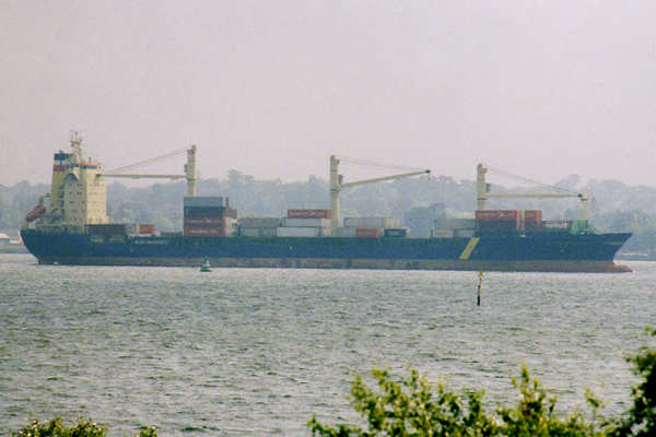 Photograph of the vessel  Alianca Bahia pictured arriving in Southampton on 9th June 2000