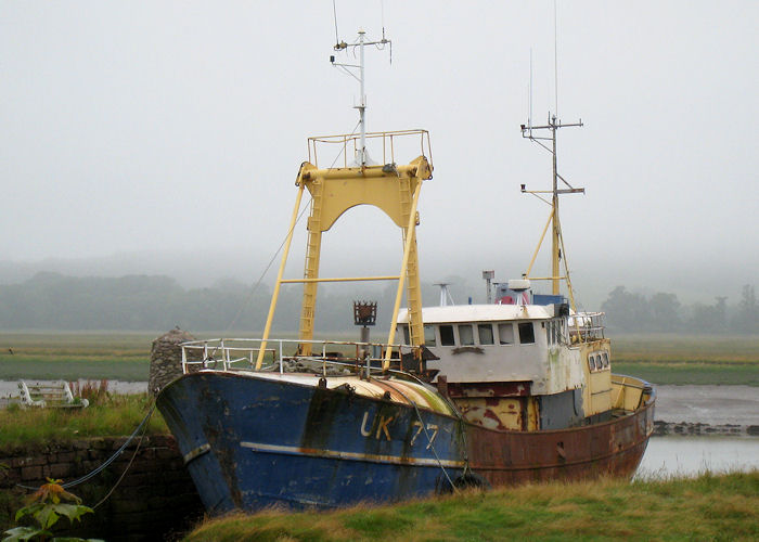 Photograph of the vessel fv Alison Louise pictured at Glencaple on 27th July 2008