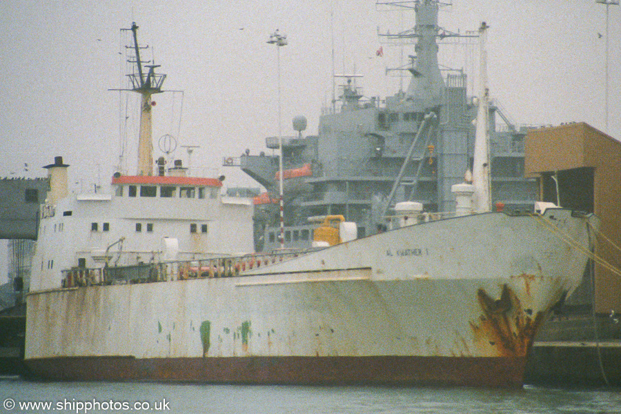 Photograph of the vessel  Al Kwather I pictured in Southampton on 30th December 1989