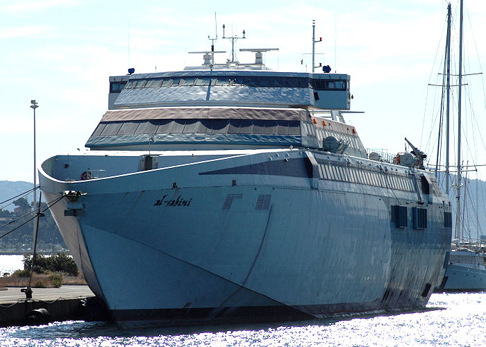 Photograph of the vessel  Al-Sabini pictured laid up at la Seyne-sur-Mer on 9th August 2008
