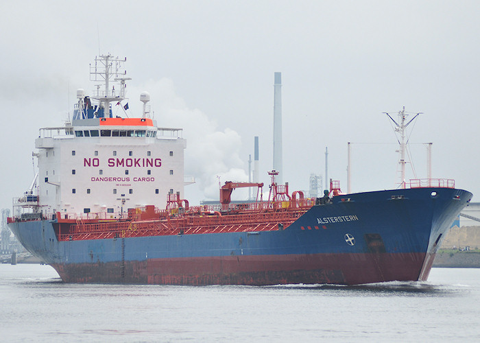 Photograph of the vessel  Alsterstern pictured on the Calandkanaal, Europoort on 26th June 2011