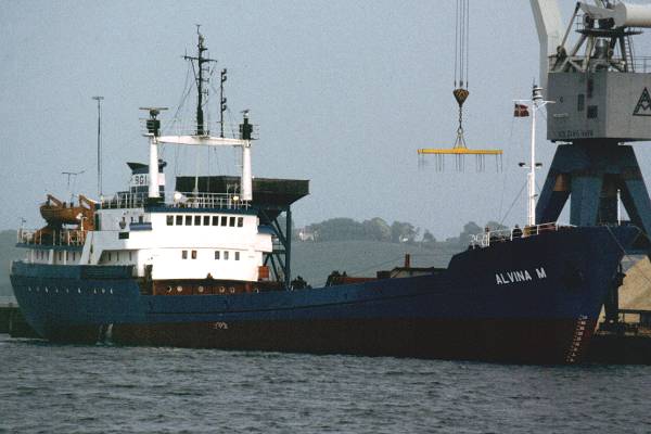 Photograph of the vessel  Alvina M pictured in Kolding on 28th May 1998