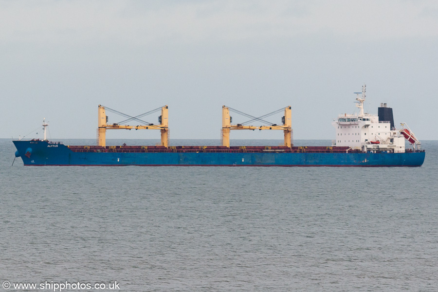 Photograph of the vessel  Alytus pictured at anchor off Tynemouth on 25th December 2023