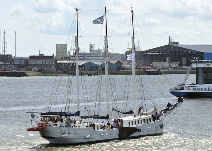 Photograph of the vessel  Amazone pictured passing Vlaardingen on 24th June 2011