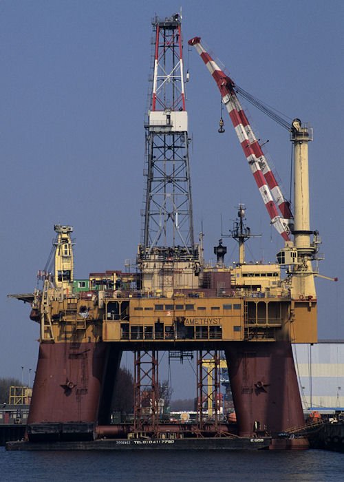 Photograph of the vessel  Amethyst pictured in Botlek, Rotterdam on 14th April 1996