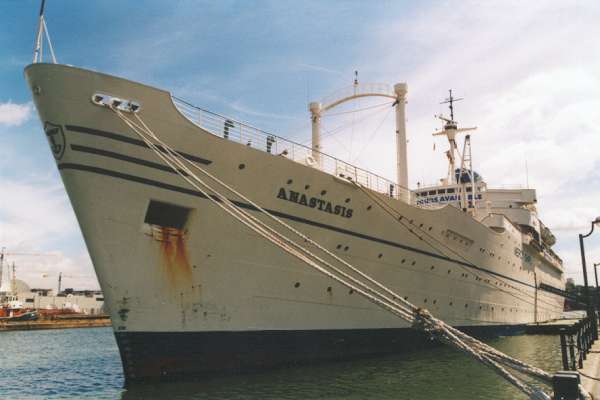Photograph of the vessel  Anastasis pictured in West India Dock, London on 13th June 2000