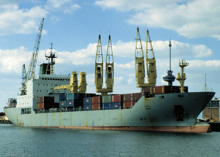 Photograph of the vessel  Andinet pictured in Rotterdam on 20th April 1997