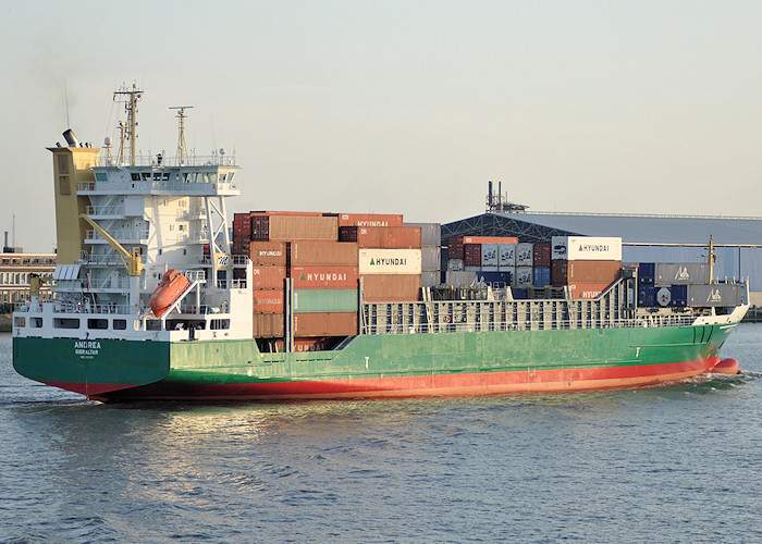 Photograph of the vessel  Andrea pictured passing Vlaardingen on 27th June 2011