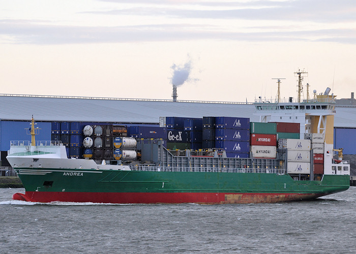 Photograph of the vessel  Andrea pictured passing Vlaardingen on 22nd June 2012