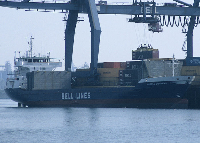 Photograph of the vessel  Angela Jürgens pictured in Britanniëhaven, Rotterdam on 27th September 1992