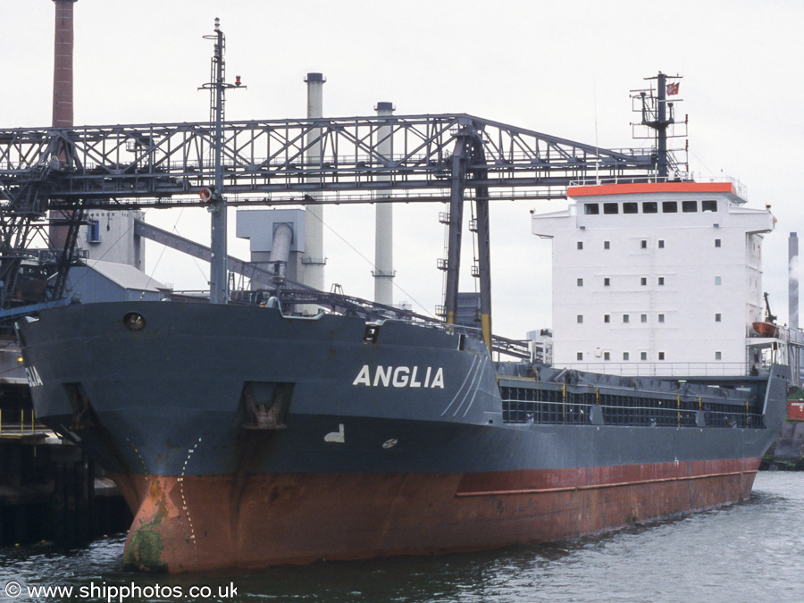 Photograph of the vessel  Anglia pictured in Hoogovenhaven, Ijmuiden on 16th June 2002