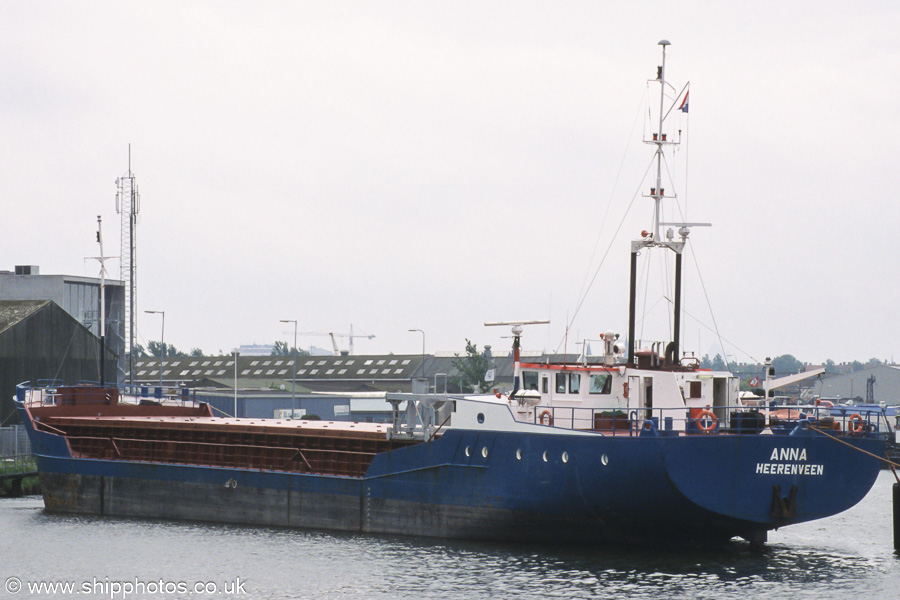 Photograph of the vessel  Anna pictured in Minervahaven, Amsterdam on 16th June 2002