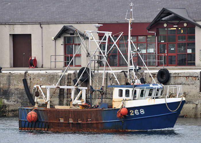Photograph of the vessel fv Antares pictured arriving at Kirkwall on 8th May 2013
