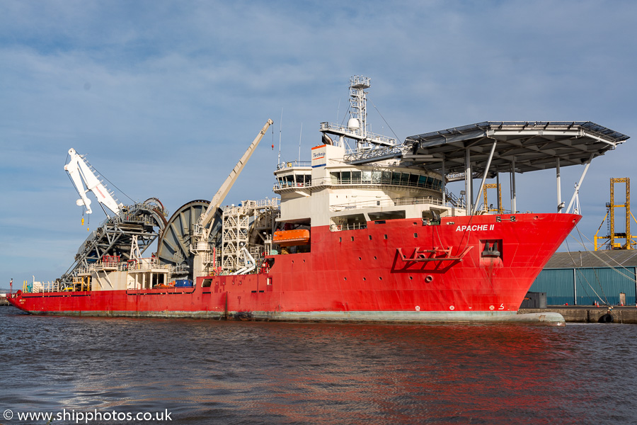 Photograph of the vessel  Apache II pictured at Leith on 9th February 2019