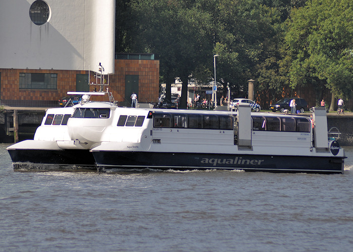 Photograph of the vessel  Aqua Shuttle pictured on the Nieuwe Maas at Rotterdam on 26th June 2011