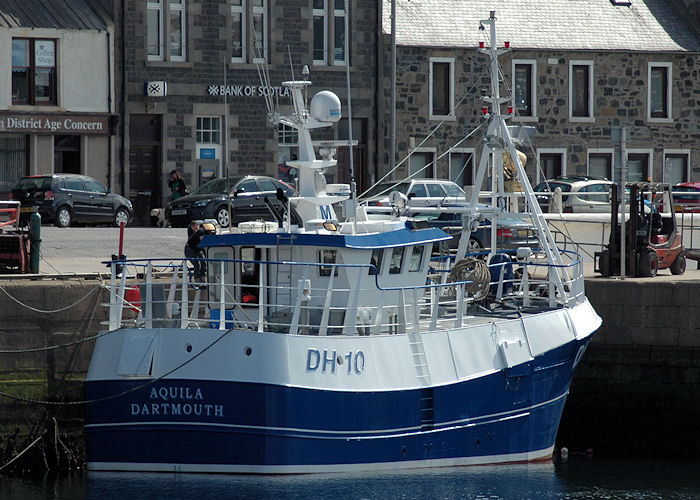 fv Aquila pictured at Macduff on 28th April 2011