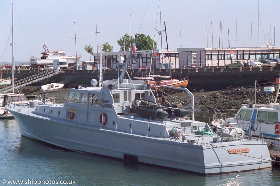 Photograph of the vessel  Aquilon pictured at Lorient on 23rd August 1989