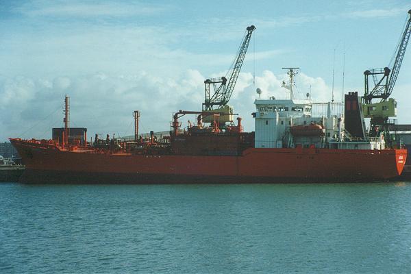 Photograph of the vessel  Arago pictured in Le Havre on 6th March 1994