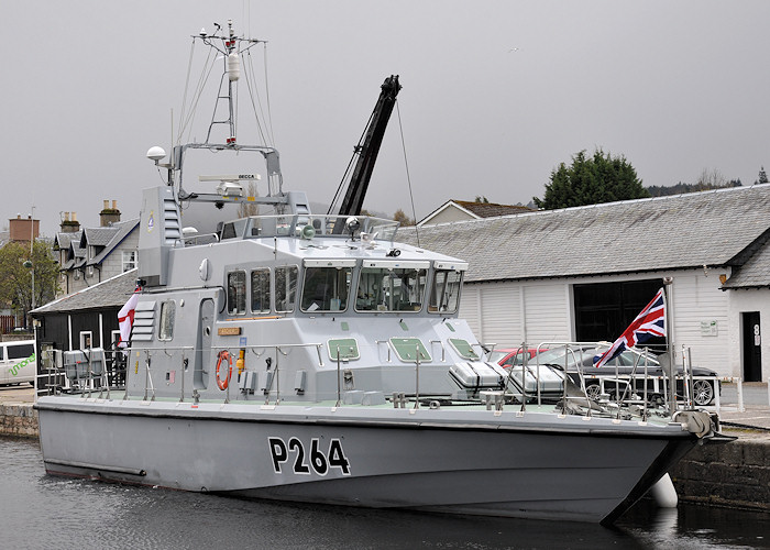 Photograph of the vessel HMS Archer pictured at Inverness on 14th April 2012