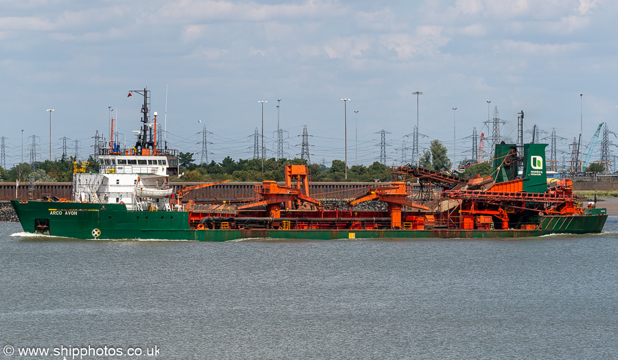 Photograph of the vessel  Arco Avon pictured passing Gravesend on 18th July 2025