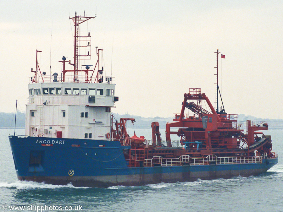 Photograph of the vessel  Arco Dart pictured departing Southampton on 12th April 2003