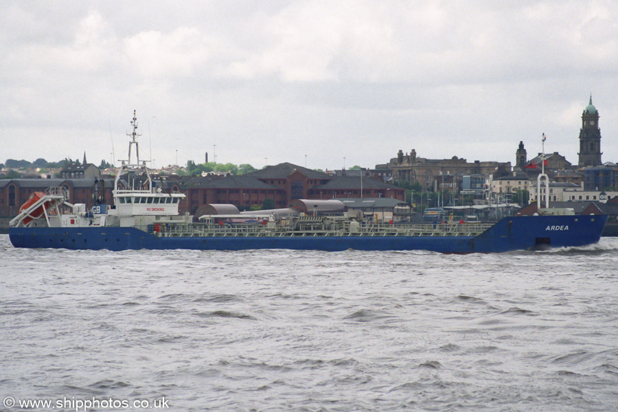 Photograph of the vessel  Ardea pictured on the River Mersey on 19th June 2004