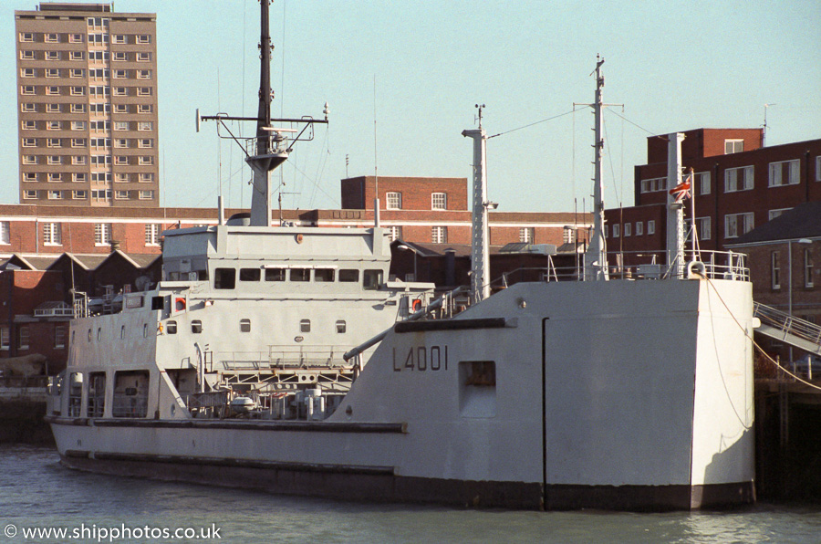 Ardennes pictured at Gunwharf, Portsmouth on 14th January 1989