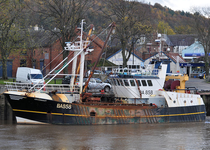 Photograph of the vessel fv Argonaut pictured at Kirkcudbright on 9th November 2013