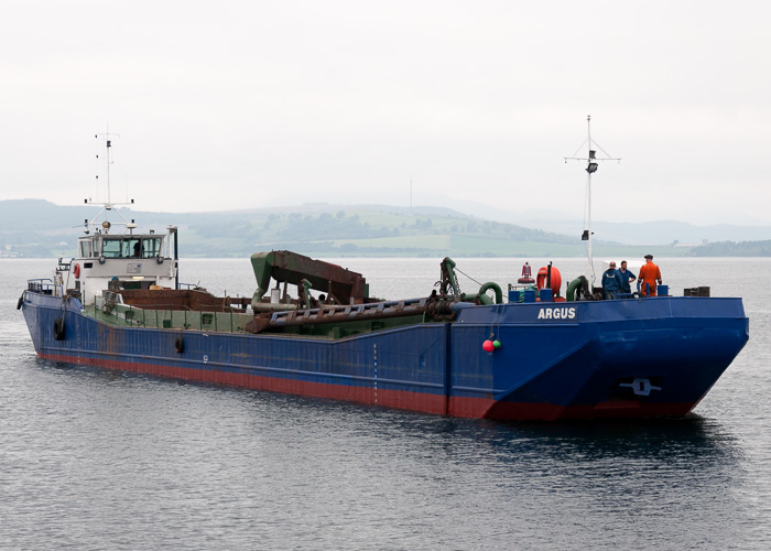 Photograph of the vessel  Argus pictured at James Watt Dock, Greenock on 19th September 2014