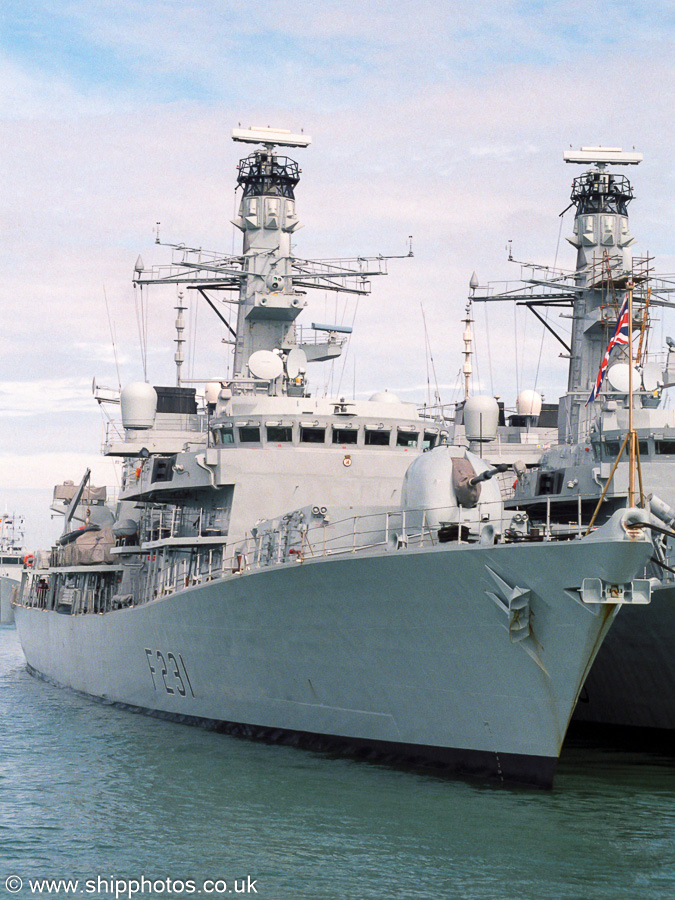 Photograph of the vessel HMS Argyll pictured in Portsmouth Naval Base on 22nd July 2001