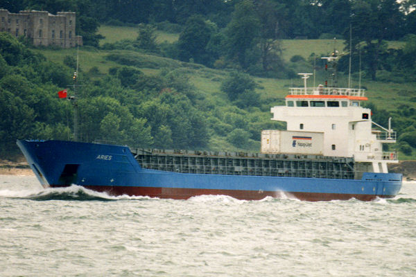 Photograph of the vessel  Aries pictured in the Solent on 24th June 1995