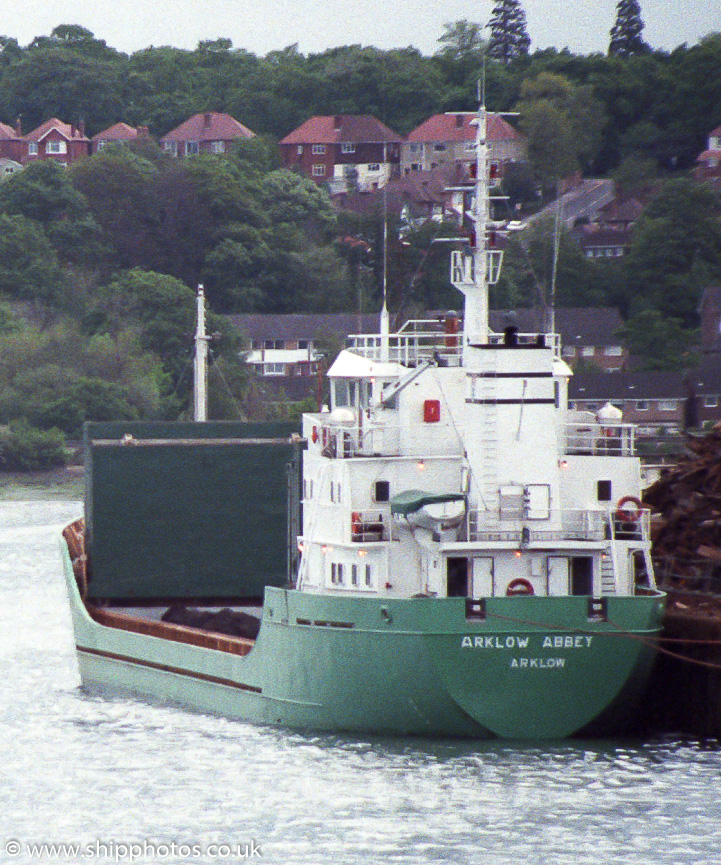 Photograph of the vessel  Arklow Abbey pictured at Southampton on 14th May 1989