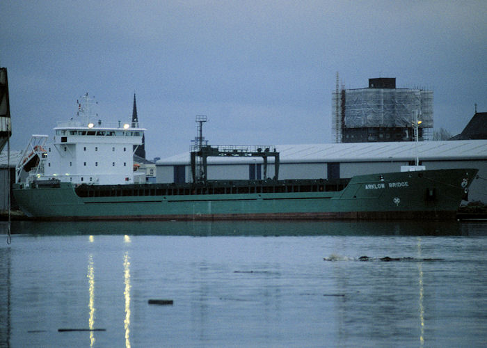 Photograph of the vessel  Arklow Bridge pictured in the West Float, Birkenhead on 16th November 1996